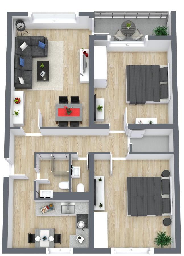 Apartment Eastside Mit 3 Zimmern Fur Bis Zu 5 Personen Mit Balkon Фридрихсхафен Экстерьер фото